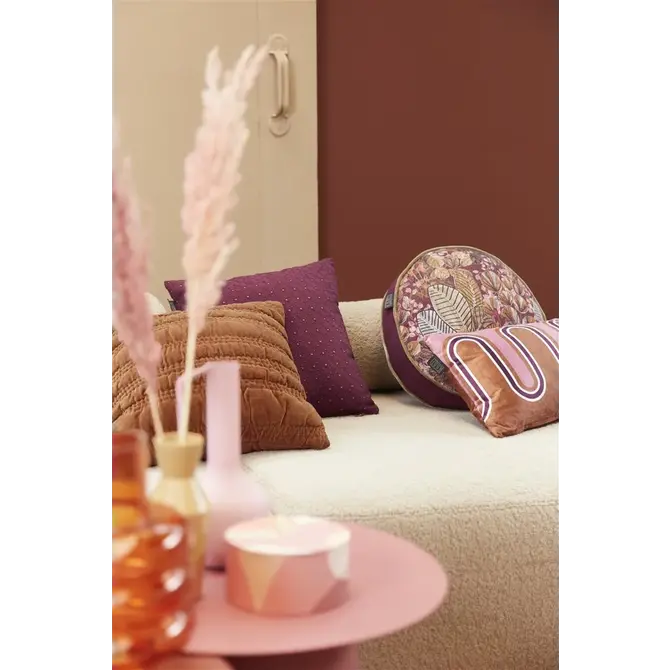 KAAT Amsterdam Coussin décoratif Chelsy - Violet 40x40 cm