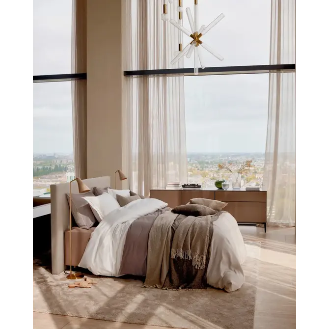 Vandyck Home Milano Dekbedovertrek 1-persoons (140x200/220) taupe