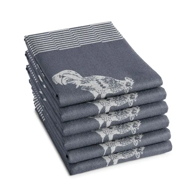 DDDDD theedoek goodmorning 60x65 blue