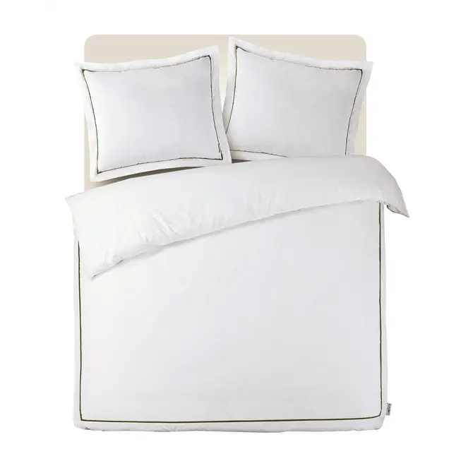 Kayori Yoichi Housse de couette Coton Percale 200x200/220 Blanc