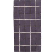 Cawö Park Check Handdoek midnight 50/100