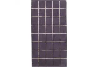 Cawö Park Check Handdoek midnight 50/100