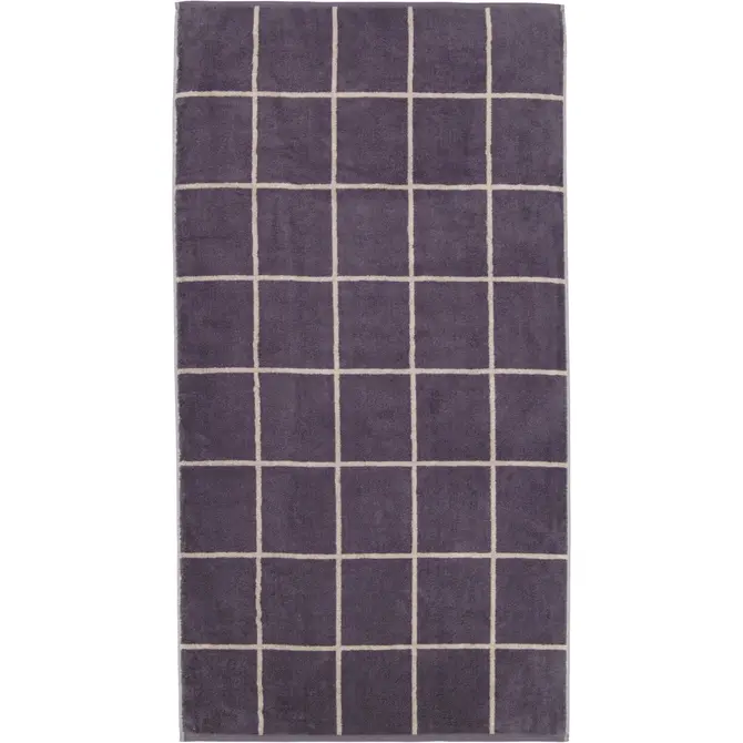 Cawö Park Check Towel midnight 50/100