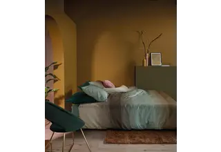 Beddinghouse Duco Housse de couette - Vert olive 200x200/220