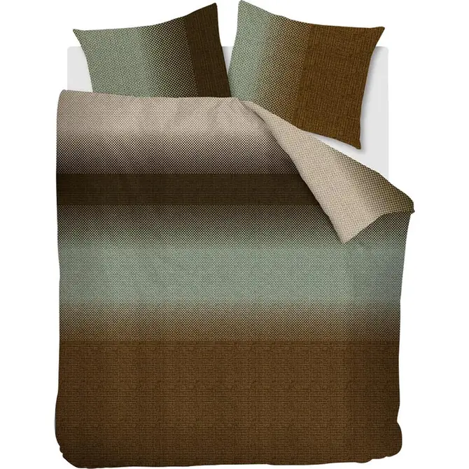 Beddinghouse Duco Dekbedovertrek - Olive Green 200x200/220