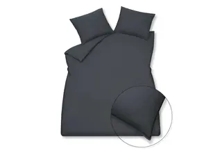 Vandyck Washed Cotton Dekbedovertrek 1-persoons (140x200/220) blue ink