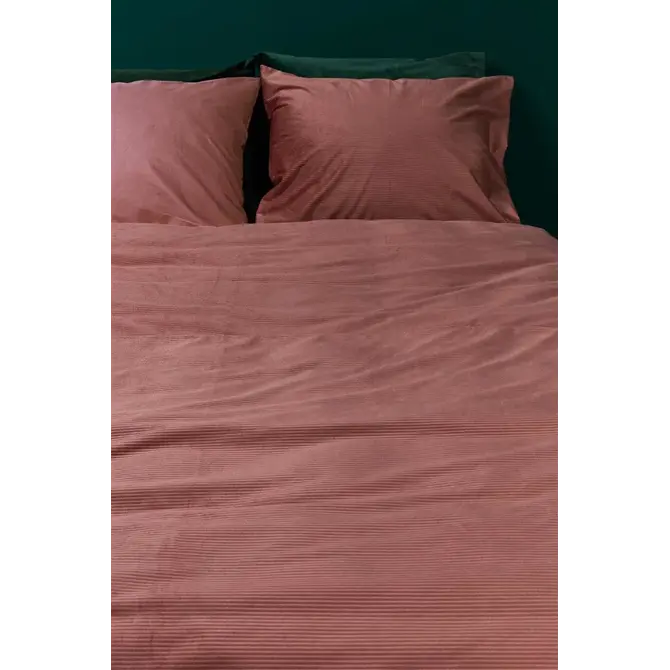 At Home by BeddingHouse Taie d'oreiller Cosy Corduroy - Rose 60 x 70 cm