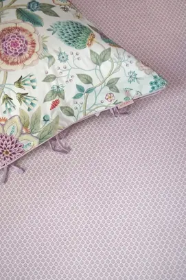 Pip Studio Hoeslaken Thousand Leaves Lila 180x200 cm Hoekhoogte 25 cm