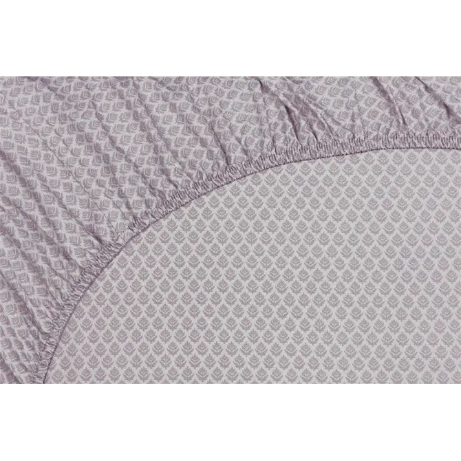 Pip Studio Thousand Leaves Hoeslaken Lila 180x200 cm Hoekhoogte 25 cm
