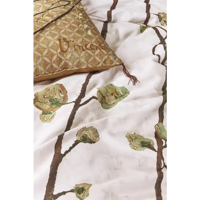 Beddinghouse x Van Gogh Museum Plum Blossoms Dekbedovertrek  Zand 240x200/220 cm