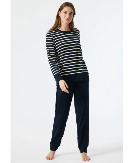 Schiesser Pyjama Long 178047 dark blue 42/XL