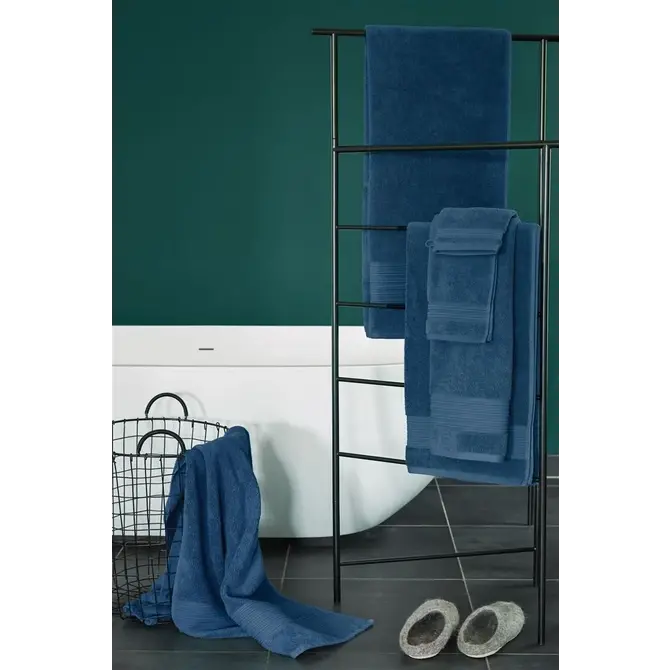 Beddinghouse Sheer Washandje  Donker Blauw 16x22 cm