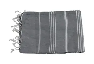 Serviette de Hamam 100%coton 100x180cm Gris