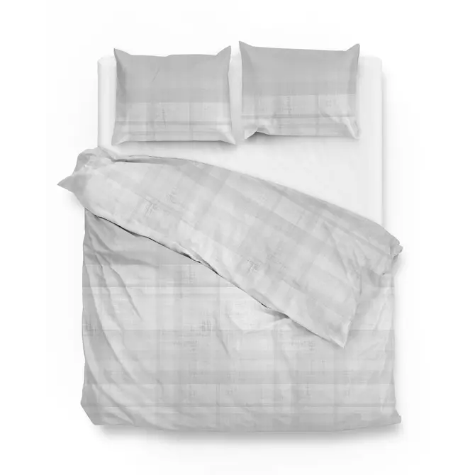Zo! Home Marley Dekbedovertrek 200x200/220 Cloud Grey
