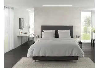 Housse de couette Yellow Oxford 140x200/220 Dark Grey