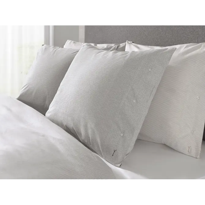 Yellow Oxford Dekbedovertrek 140x200/220 Dark Grey