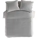 Yellow Oxford Dekbedovertrek 140x200/220 Dark Grey