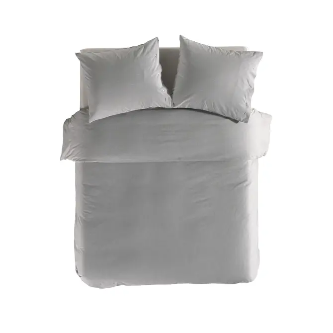 Housse de couette Yellow Oxford 140x200/220 Dark Grey