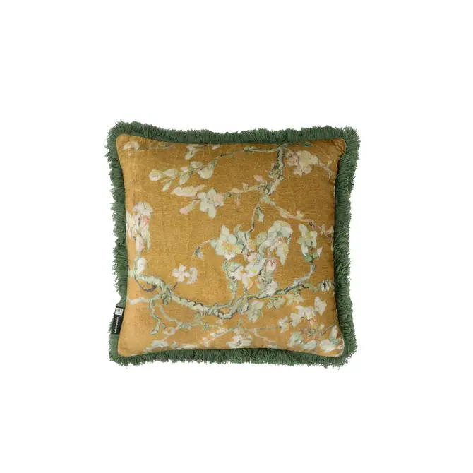 Beddinghouse x Van Gogh Museum Blossom Fraying Cushion - Ochre 50 x 50 cm