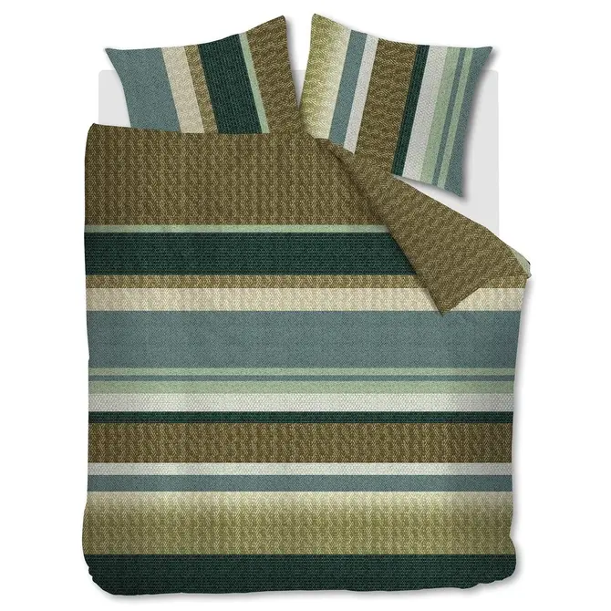 Beddinghouse Jorren Housse de couette verte 240x200/220 cm