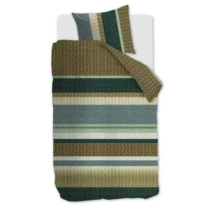 Beddinghouse Jorren Housse de couette verte 240x200/220 cm