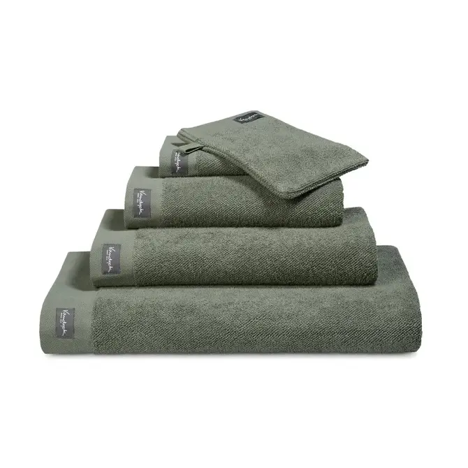 Vandyck Home Uni Olive Handdoek 60x110