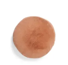 Essenza Mads Furry cushion Bright terra 45 cm round