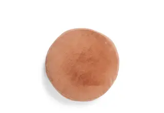 Essenza Mads Furry cushion Bright terra 45 cm round