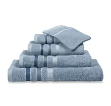 Vandyck Prestige Lines Dusty Blue Serviette 60x110