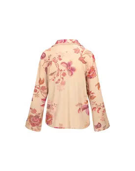 Pip Studio Faye Long Sleeve Top Cece Fiore White Pink L
