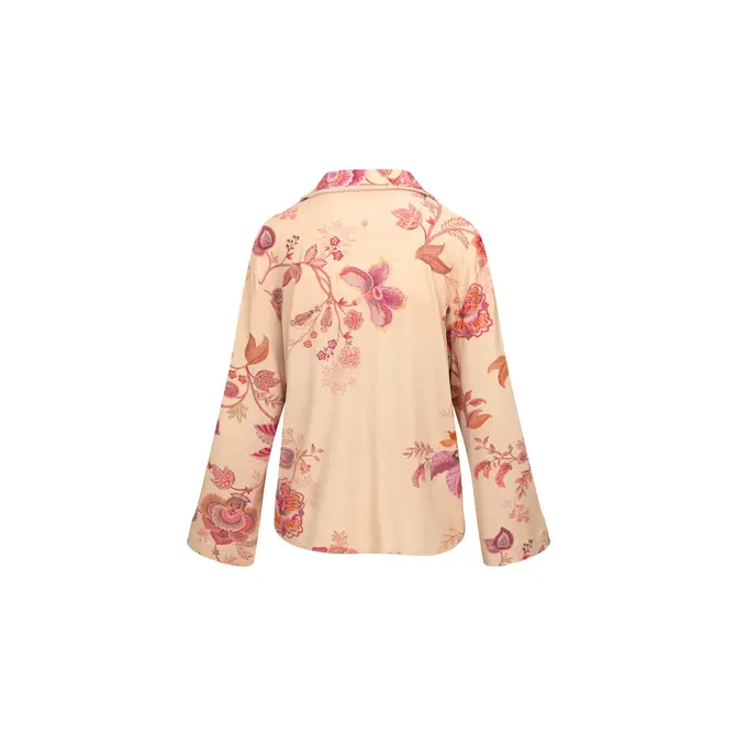 Pip Studio Faye Long Sleeve Top Cece Fiore White Pink L