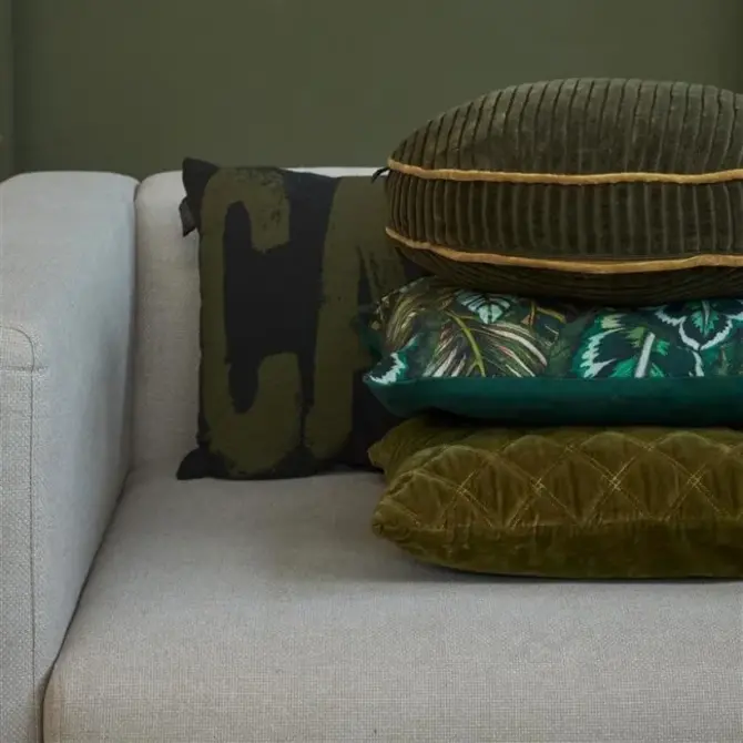 KAAT Amsterdam Calm Cushion Coussin décoratif Vert