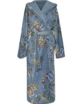 Pip Studio Secret Garden Bathrobe Blue M