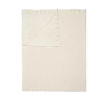 Essenza tricot Ajour plaid Blanc antique 130x170
