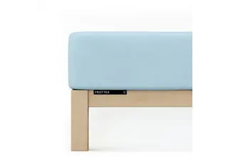 Schlafgut Drap-housse éponge S - 90x190 - 100x200 536 Blue Light