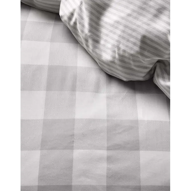 Essenza Chess Duvet Cover Grey 240x200/220 Essenza Chess Duvet Cover Grey 240x200/220