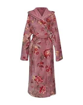 Pip Studio Secret Garden Bathrobe Mauve S