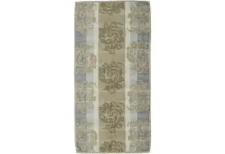 Cawo Cashmere Jacquard Handdoek Zand 50x100