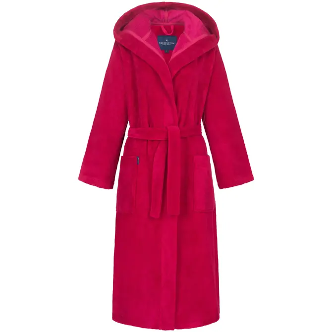 Peignoir à capuche Morgenstern pour femme Geena 2 kirschrot Taille L