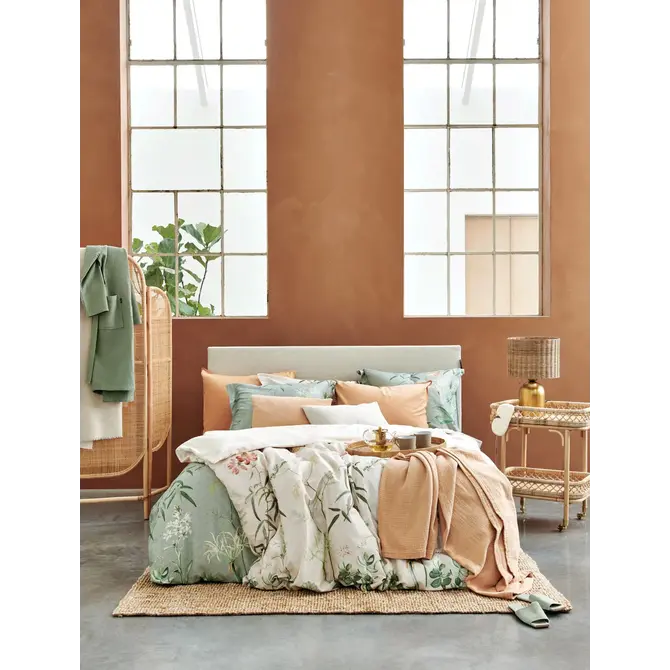 Vandyck Flower Garden Dekbedovertrek Cream Tan 2-persoons (200x200/220)