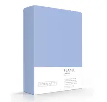 Drap flanelle Romanette bleu clair 180x290