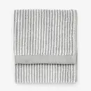 Marc O'Polo Marc O'Polo Timeless Tone Stripe serviette invité Gris/Blanc 30x50