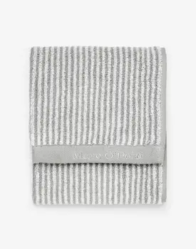 Marc O'Polo Timeless Tone Stripe Gastendoek Grey/White 30x50
