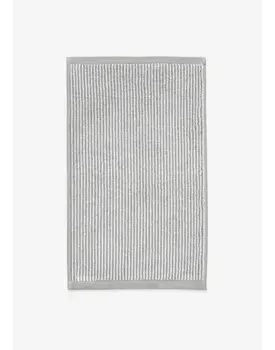 Marc O'Polo Timeless Tone Stripe Gastendoek Grey/White 30x50