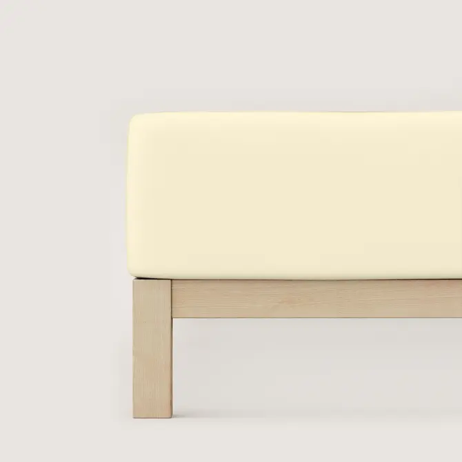 Schlafgut Pure Jersey Boxspring Drap-housse L - 140x200 - 160x220 132 Yellow Light