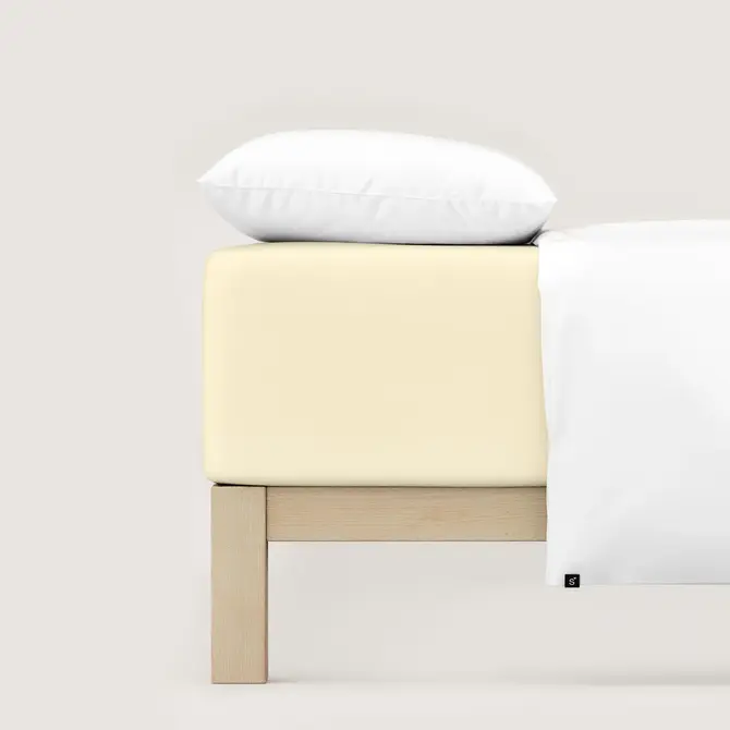 Schlafgut Pure Jersey Boxspring Drap-housse L - 140x200 - 160x220 132 Yellow Light