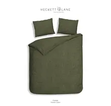 Heckett & Lane Franela Housse de couette 140x200/220 Hunter Green