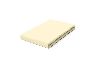 Schlafgut Pure Jersey Topper Fitted Sheet M - 120x200 - 130x220 132 Yellow Light