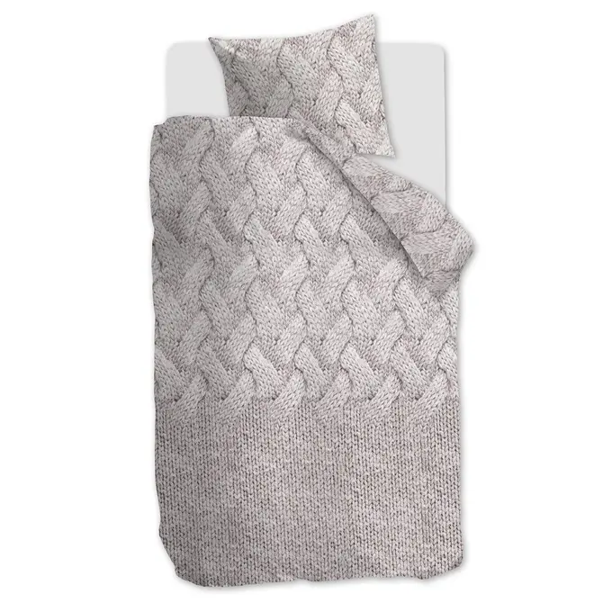 Ariande at Home - Housse de couette en laine Offwhite 140 x 200/220 cm