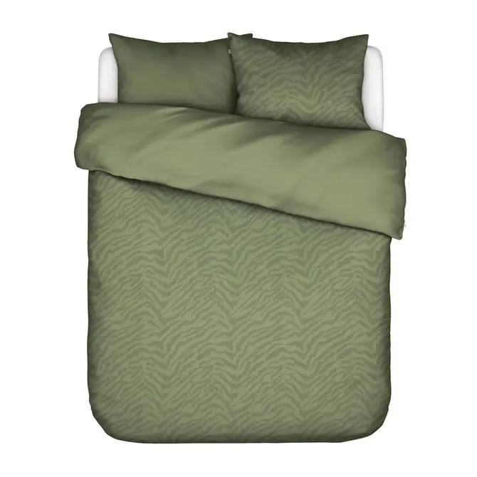 Essenza Belen Dekbedovertrek 240x220+2/60x70 Forest green